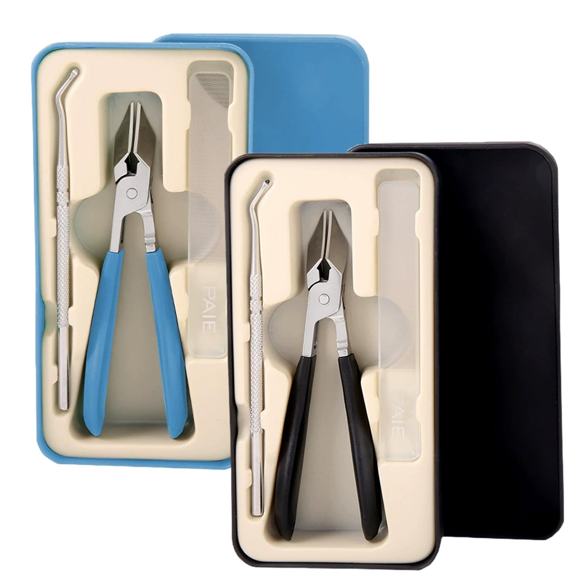 Nail Clippers Set - 3-Piece Professional Angled Toenail & Fingernail Clippers, Wide Jaw Anti-Splash Design for Easy, Precise Cutting
