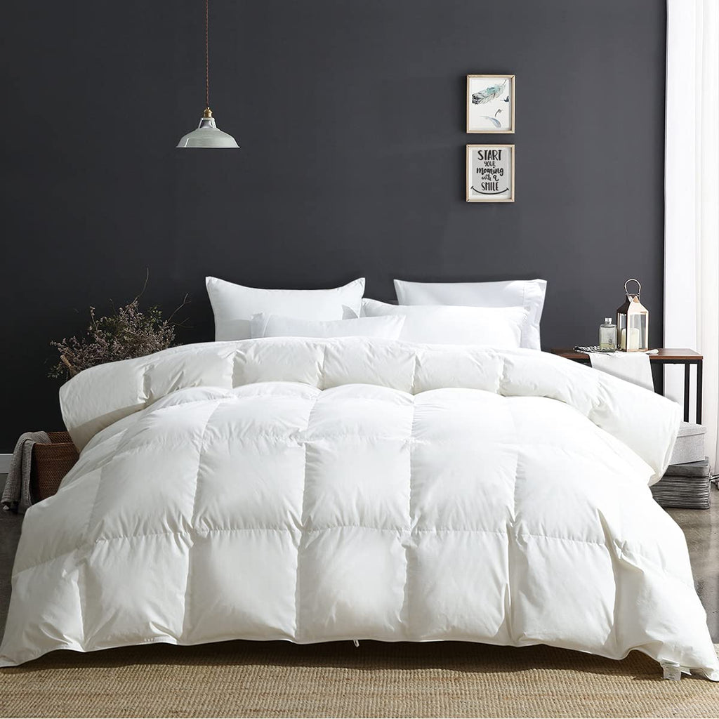 APSMILE Duvet Insert King,Fluffy Down Feather Fibers Comforter-All Season