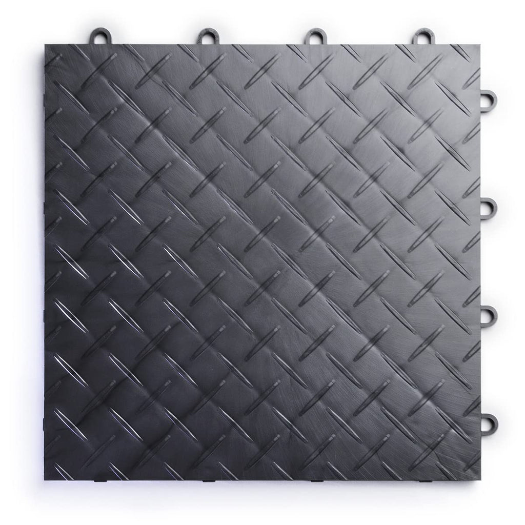 SnapLock RaceDeck Diamond 12"x12" Interlocking Garage Tiles, 48pk, Red