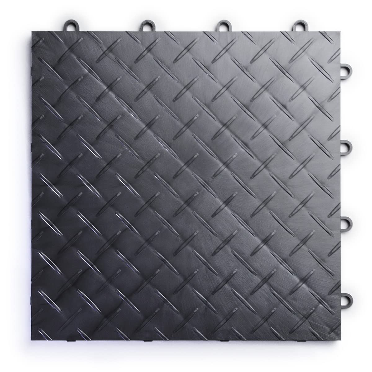 SnapLock RaceDeck Diamond 12"x12" Interlocking Garage Tiles, 24pk, Graphite