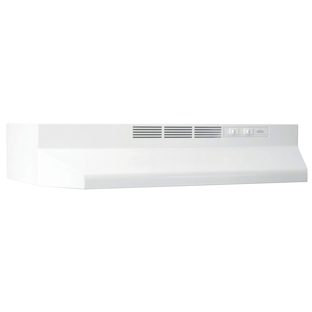 Broan-NuTone 413023 Ductless Range Hood Insert with Light, Exhaust Fan for Under Cabinet, 30-Inch, Black