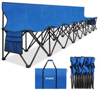 1MORE Folding Bench, Portable Foldable Sideline Bench for Team with Carry Bag