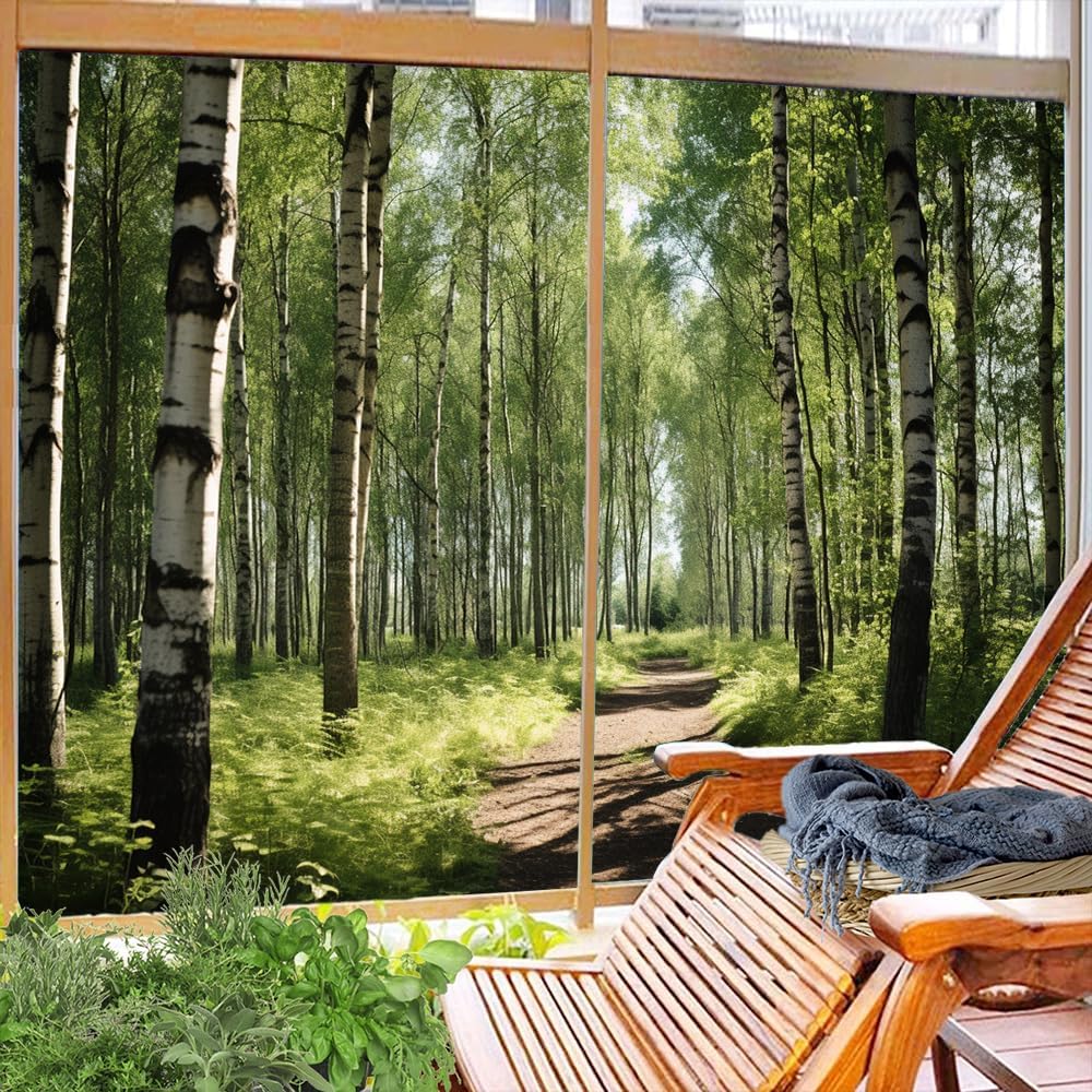 Dense Forest Window Privacy Film 35.4Wx55.1L-inch x2 Pcs