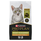 Purina Pro Plan Weight Management Dry Cat Food, Chicken & Rice, 16 lb Bag