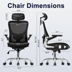 marrap Ergonomic Office Chair, Adjustable Lumbar Support