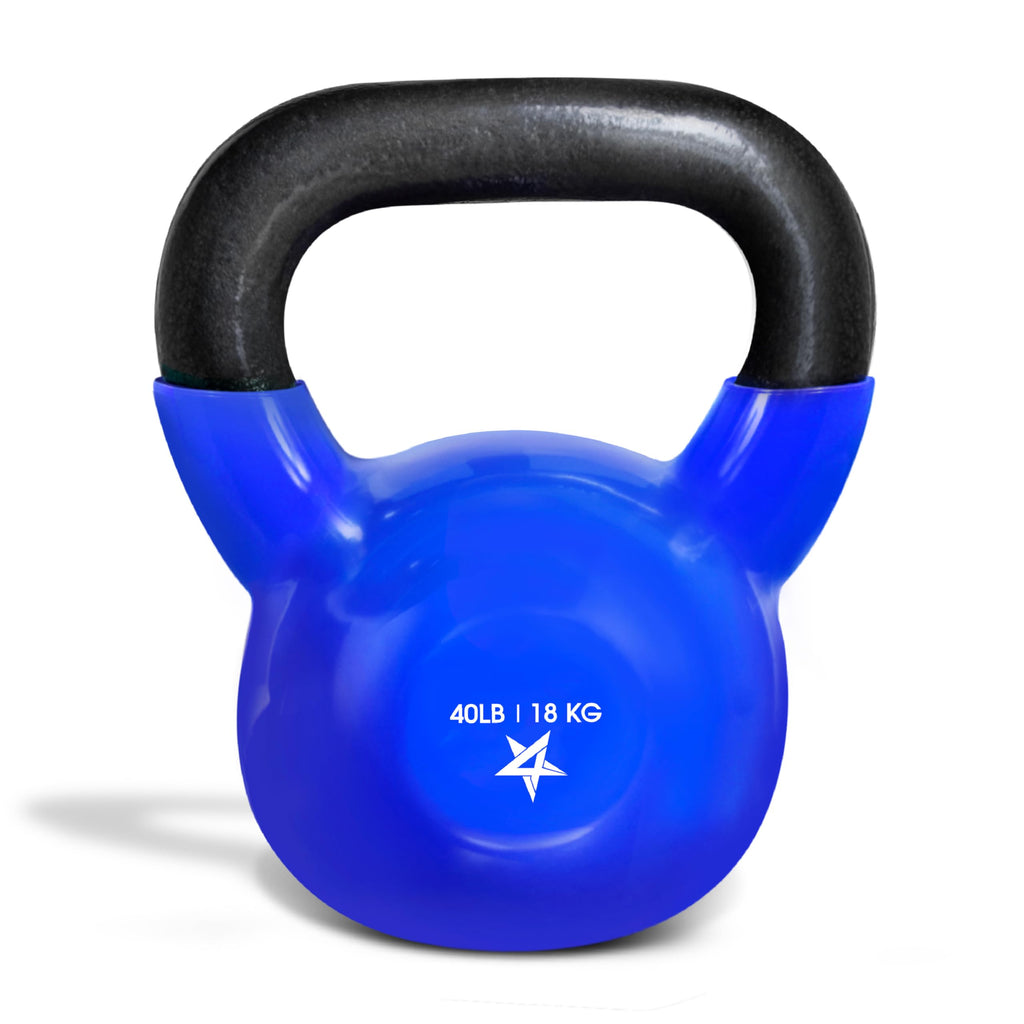 Yes4All Vinyl Kettlebell, 5–100 Lb Strength Training Kettlebell