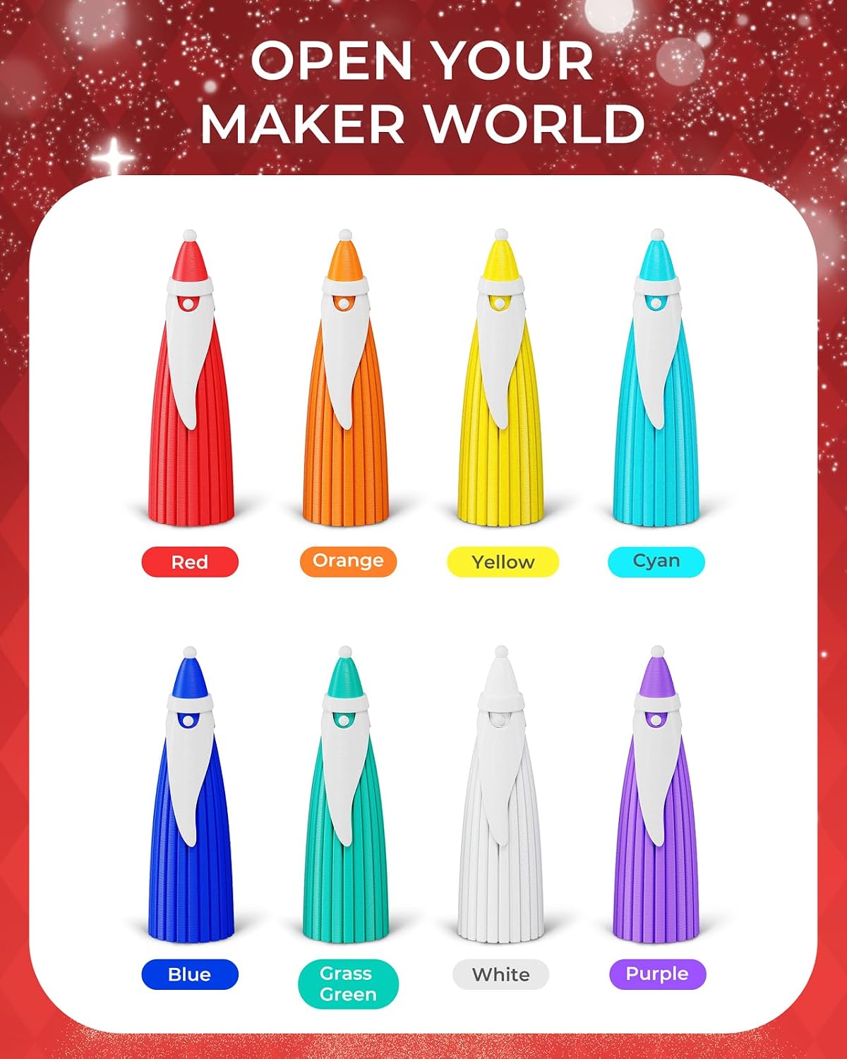 SUNLU PLA Filament 1.75mm, 250g Spool Bundle, 3D Printer Filament