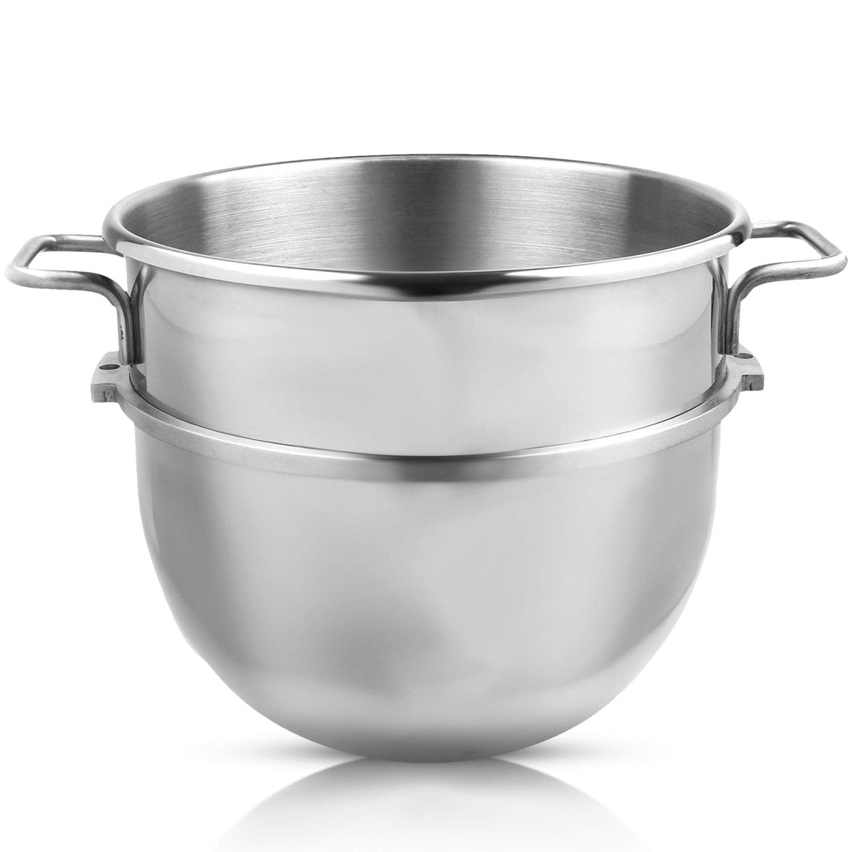 Vollum 30-Quart Commercial Stainless Steel Mixing Bowl for Hobart Mixer - Hobart Equivalent