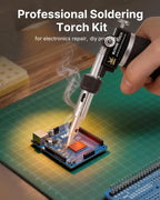 RAVS Butane Soldering Iron Kit, 14-Piece Multi-Function Butane Torch Kit