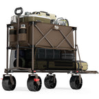 TIMBER RIDGE 400L Folding Double Decker Wagon with Brakes, 54" Extra Long