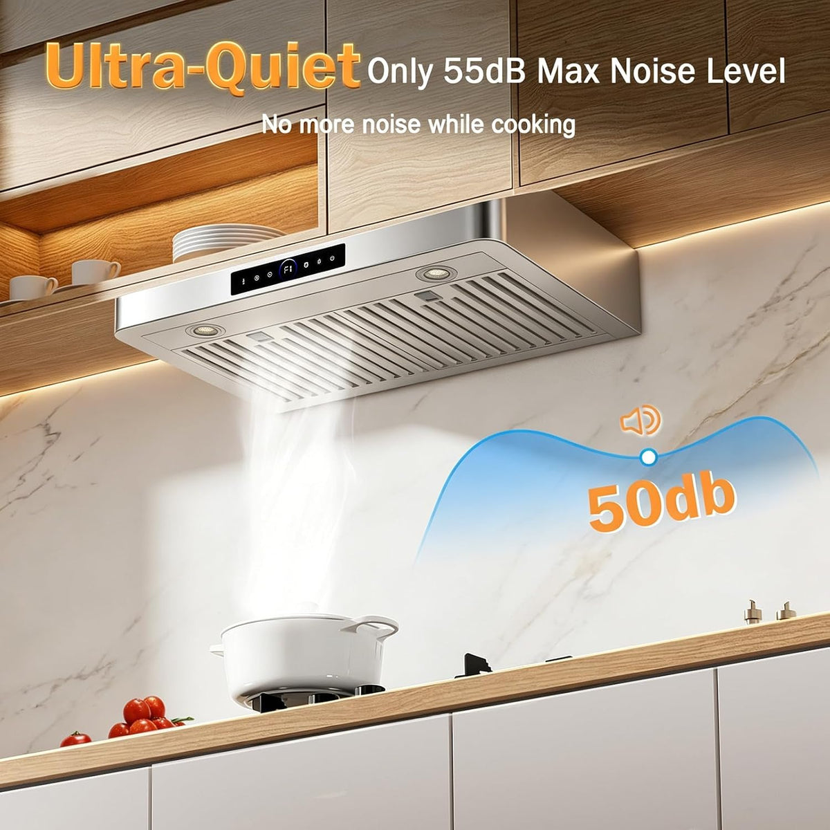 30 Inch Under Cabinet Range Hood, 1200 CFM
