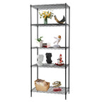 FDW | 6-Tier Wire Shelf with Wheels | 45" x 18" x 82" | Chrome