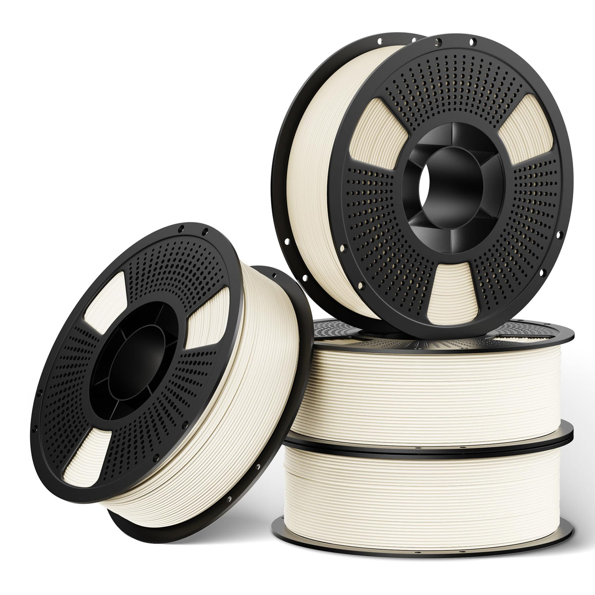 UJOY3D 10kg Hyper PLA+ 3D Printer Filament Bundle, Upgraded PLA+ Filament 1.75mm, 1kg Spool 10 Pack, Black+Cream White+Grey+Red+Cobalt Blue+Green+Christmas Green+Orange Yellow+Coffee Brown+Iris Purple