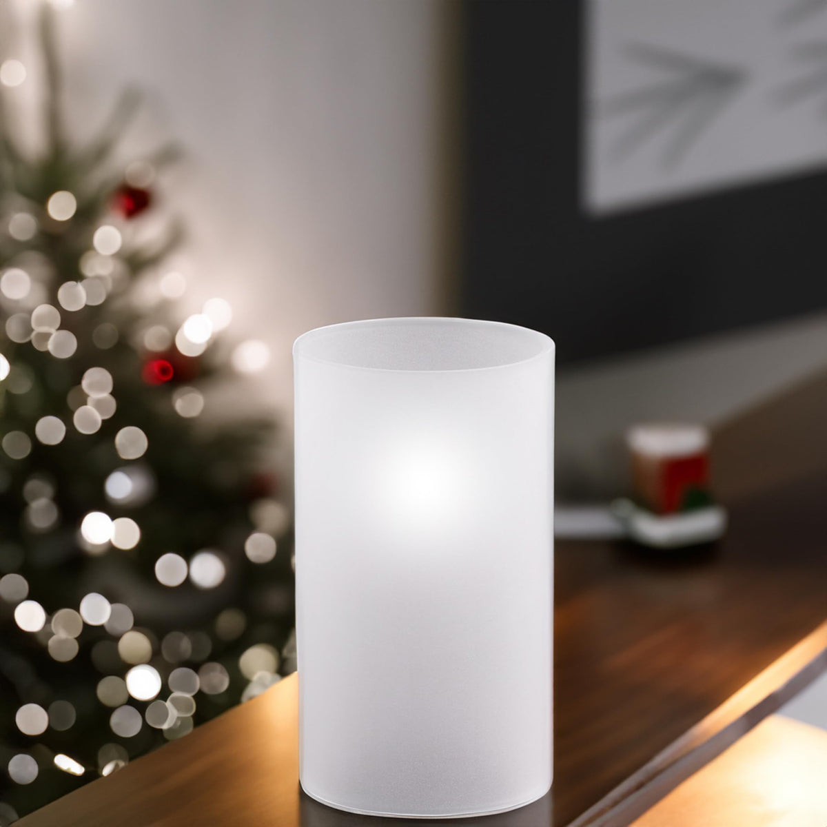 WGVI Hurricane Candle Holder Sleeve, W: 4", Ht: 12", Frosted Glass Cylinder Open Both Ends, Chimney Tube Shade, 12 Piece
