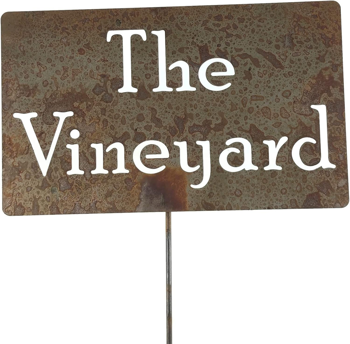 Funny Garden Stake 20 to 33 Inches Tall (The Vineyard, Large 28" Tall)