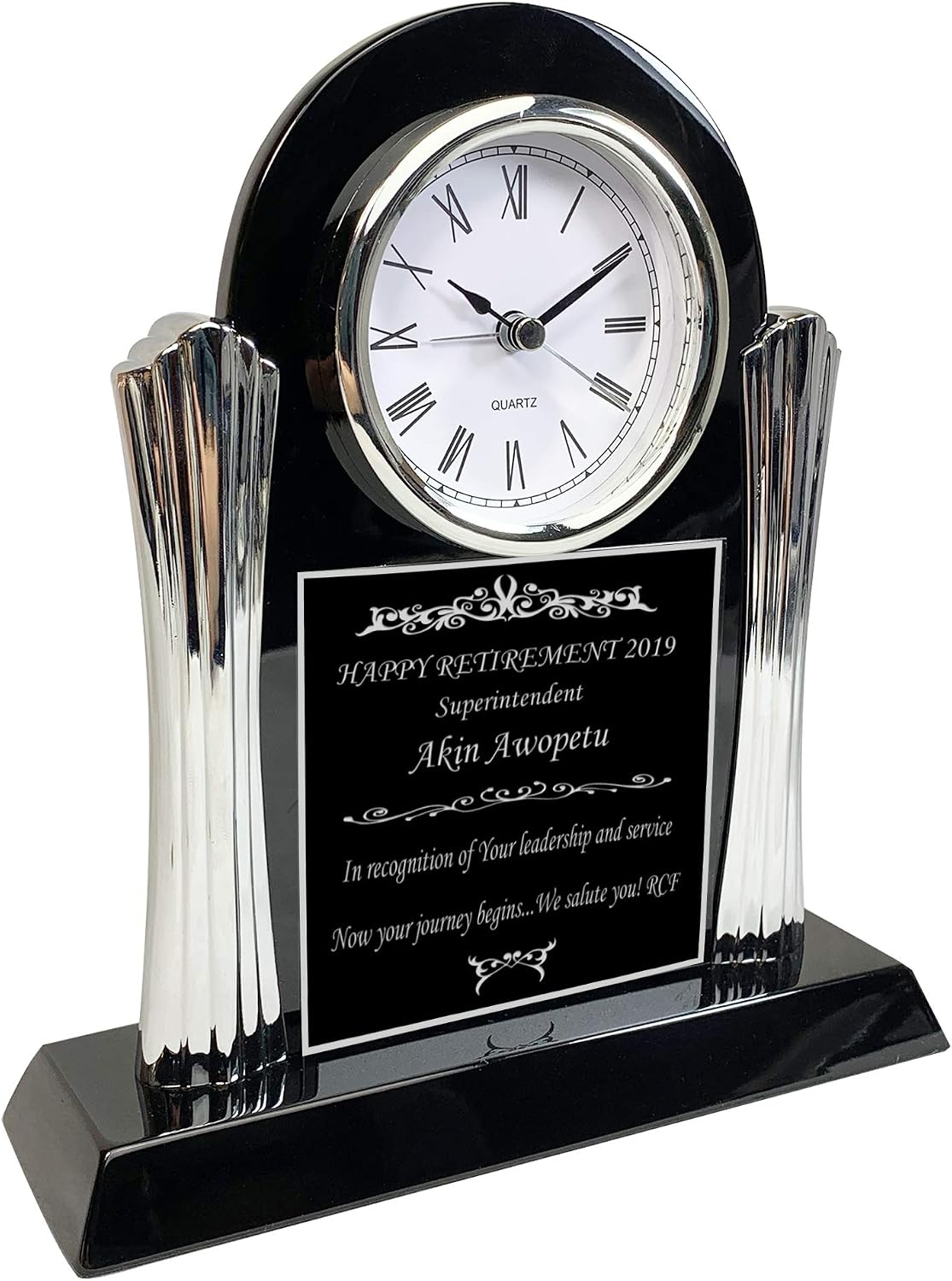 Personalized Clock for Retirement Gift, Achievement, Graduation, Customer Service Award, Police, Corporate, Firefighters, Medical School Graduation