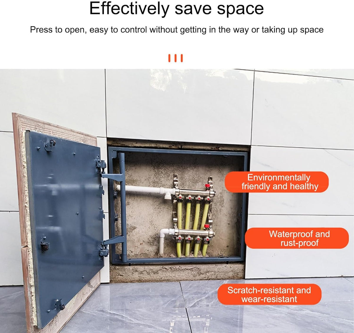 JHDXL Invisible Inspection Port, Access Hatch Sealed Roof Access, Attic Basement Exit Covers, Vent Systems Access Panel, Bathroom Service Access Hole Cover(60 * 50 * 4.5cm/23.6 * 19.7 * 1.8in)