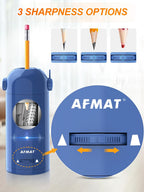 AFMAT Fully Automatic Pencil Sharpener, 2 Pack (Purple and Blue)
