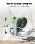 Marsail Ergonomic Office Chair with Lumbar Support and 2D Headrest