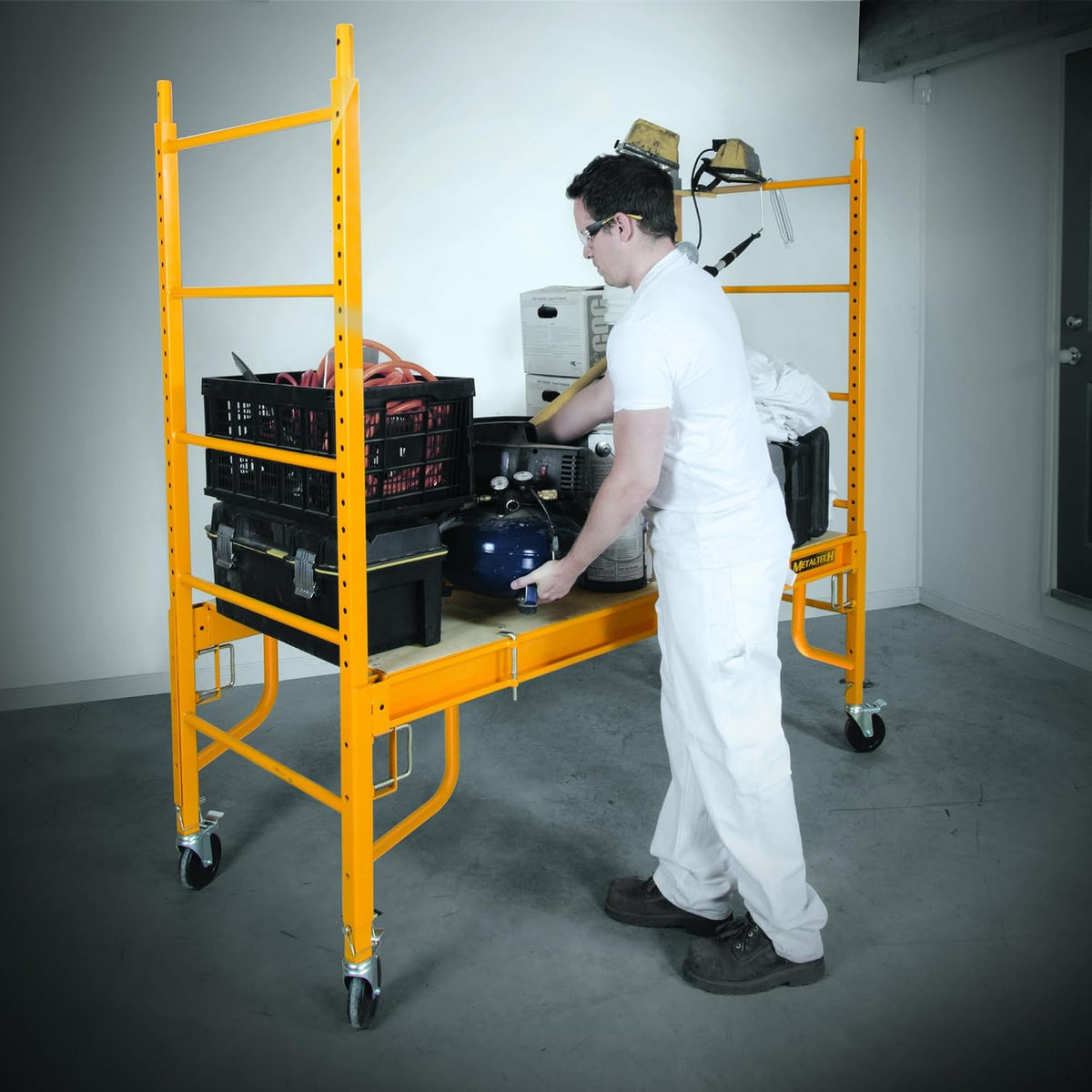 Metaltech Scaffolding Platform with Trap Door - 67in.W x 29in.D, Model Number I-CISPT