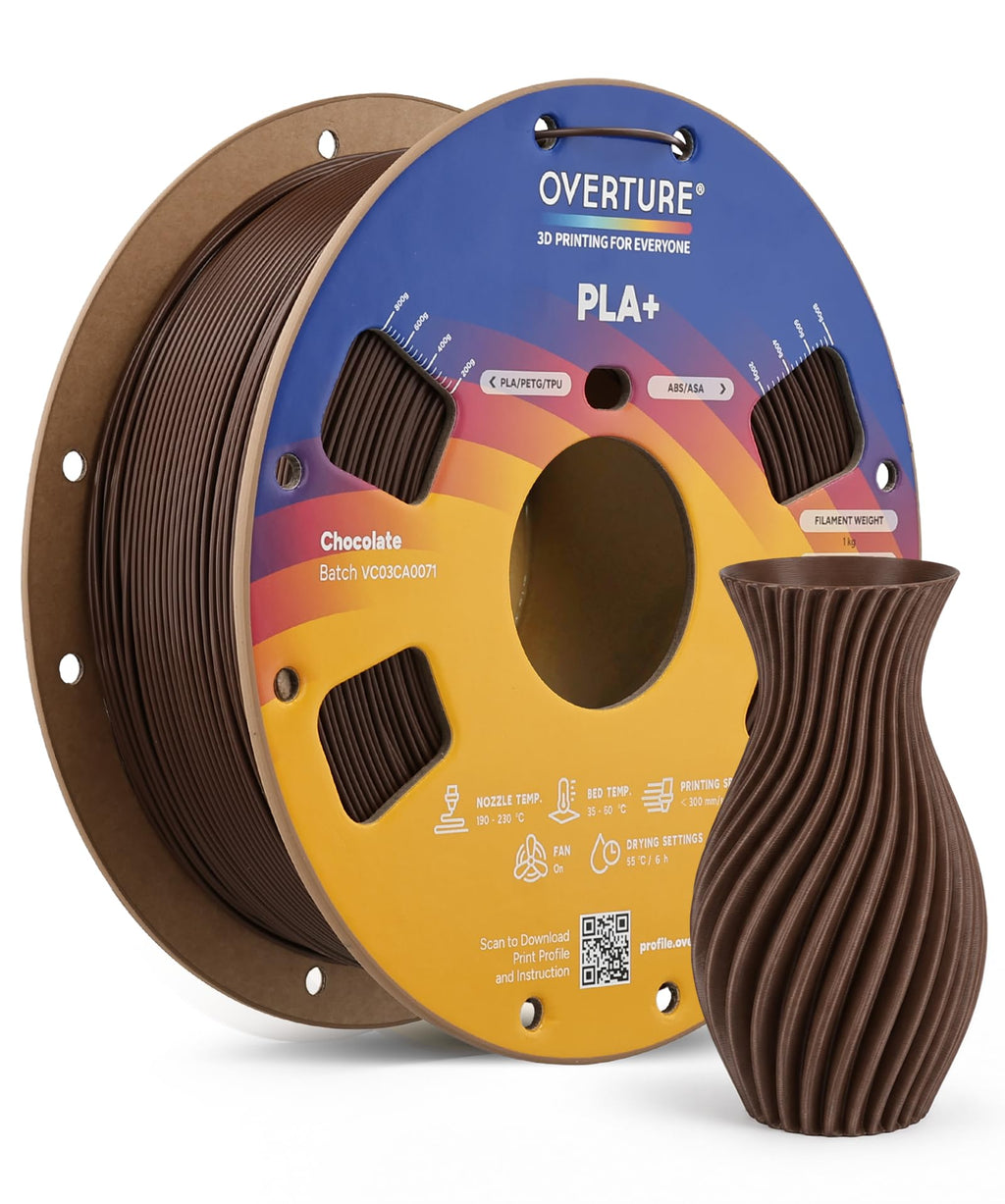 OVERTURE 10KG Bundle High Speed PLA+ 3D Printer Filament 1.75mm