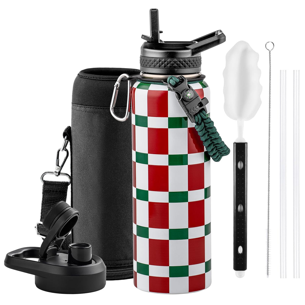 RAYMYLO Insulated Water Bottle 40 oz, Triple Wall Vacuum Stainless Steel