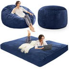 Bean Bag Chairs for Adults - Giant Bean Bag Convertible Floor Sofa