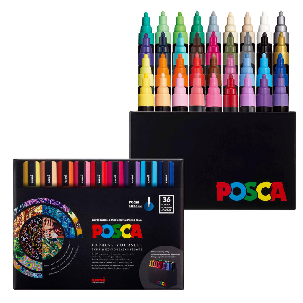 posca® PC-5M Water-Based Acrylic Paint Markers, Medium Tip, 48 Count