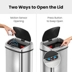 iTouchless Patented Large 24 Gallon Motion Sensor Trash Can | Odor Filter