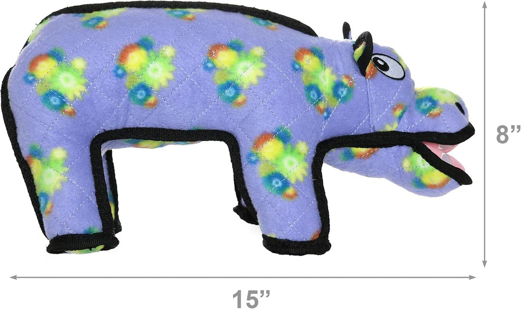 TUFFY® 2 Pack Bear Hippo Ultra Durable Plush Dog Toys