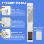 Large Dog Door for Sliding Glass Door with Screen Design, X-Large