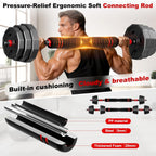 Adjustable dumbbell set,20/30/45/70/90lbs Free Weights Dumbbells Set 5in1