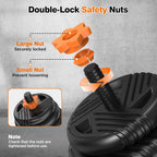 Free Weight Set Adjustable Dumbbell Set with Connector for Home Gym