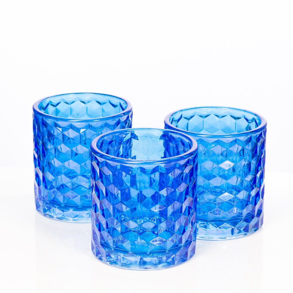 Richland Green Chunky Honeycomb Glass Votive & Tealight Candle Holder Set of 48