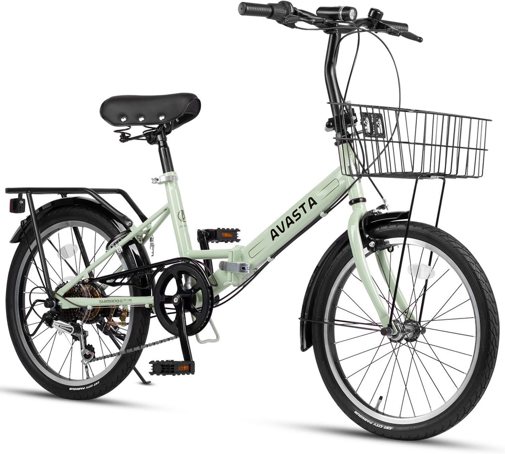 AVASTA Quartet Folding Bike, 20/24 Inch, 7-Speed, Dual Brakes