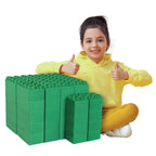 BiggoBlocks Big Blocks for Kids Ages 4-8 — Indoor & Outdoor Blocks for Kids Games — Large Building Blocks (48 pc) Learner Set