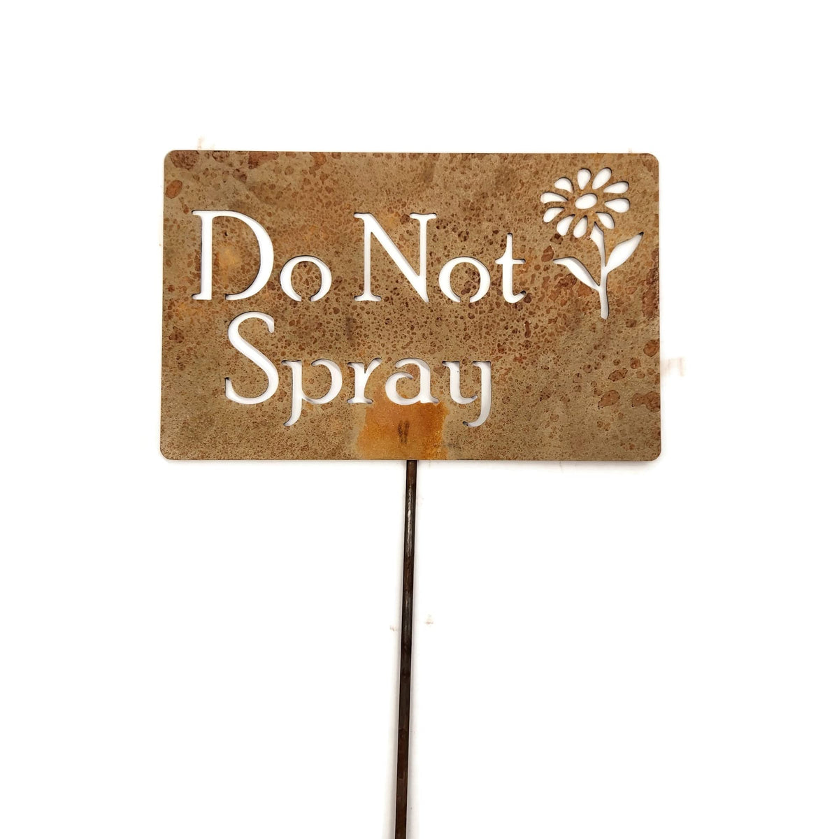 Funny Garden Stake 20 to 33 Inches Tall (Please Don't Die, Large 28" Tall)