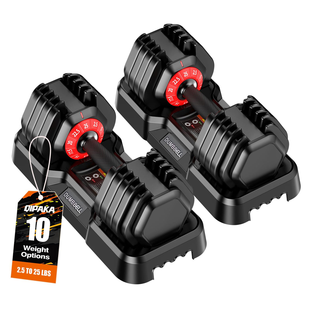 Adjustable Dumbbells Set of 2 for Home Gym Fitness Free Weights Set