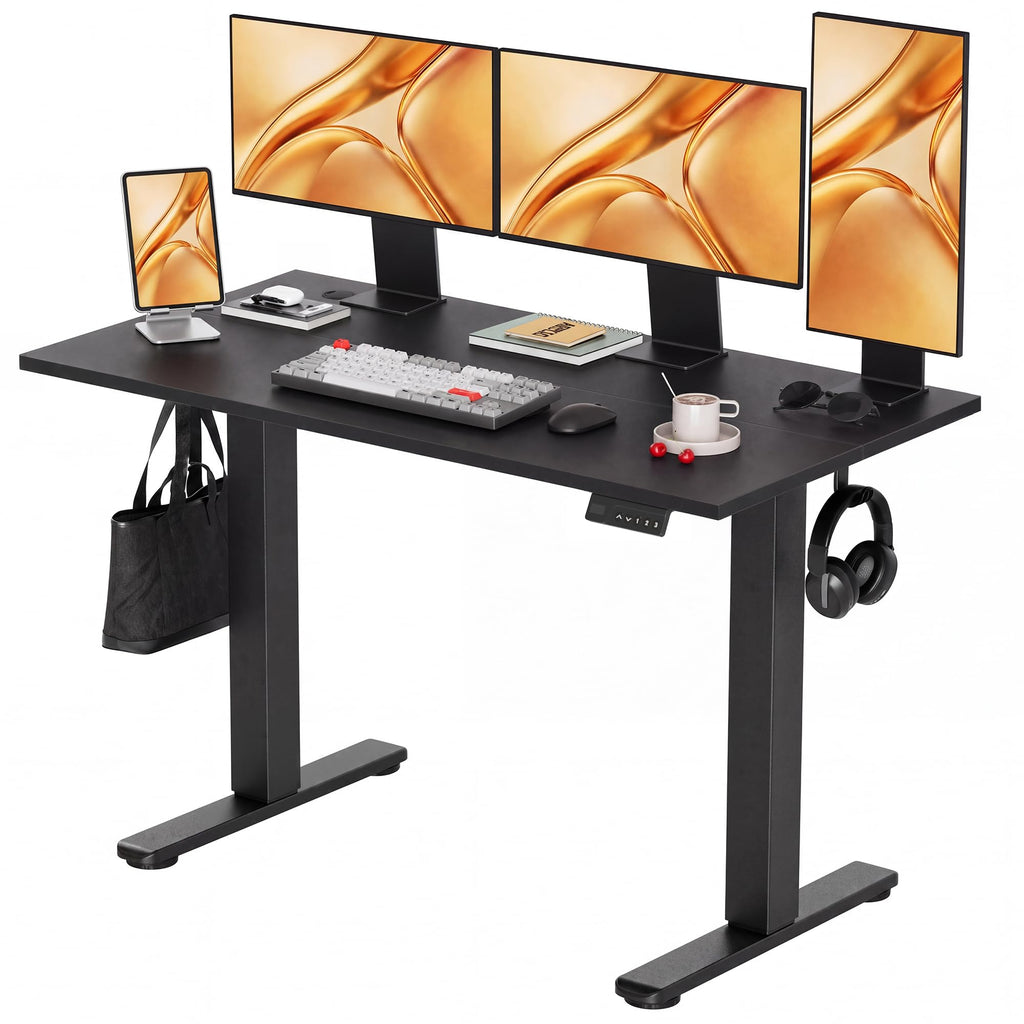 Claiks Electric Height Adjustable Standing Desk, 48x24 Inch, Nature