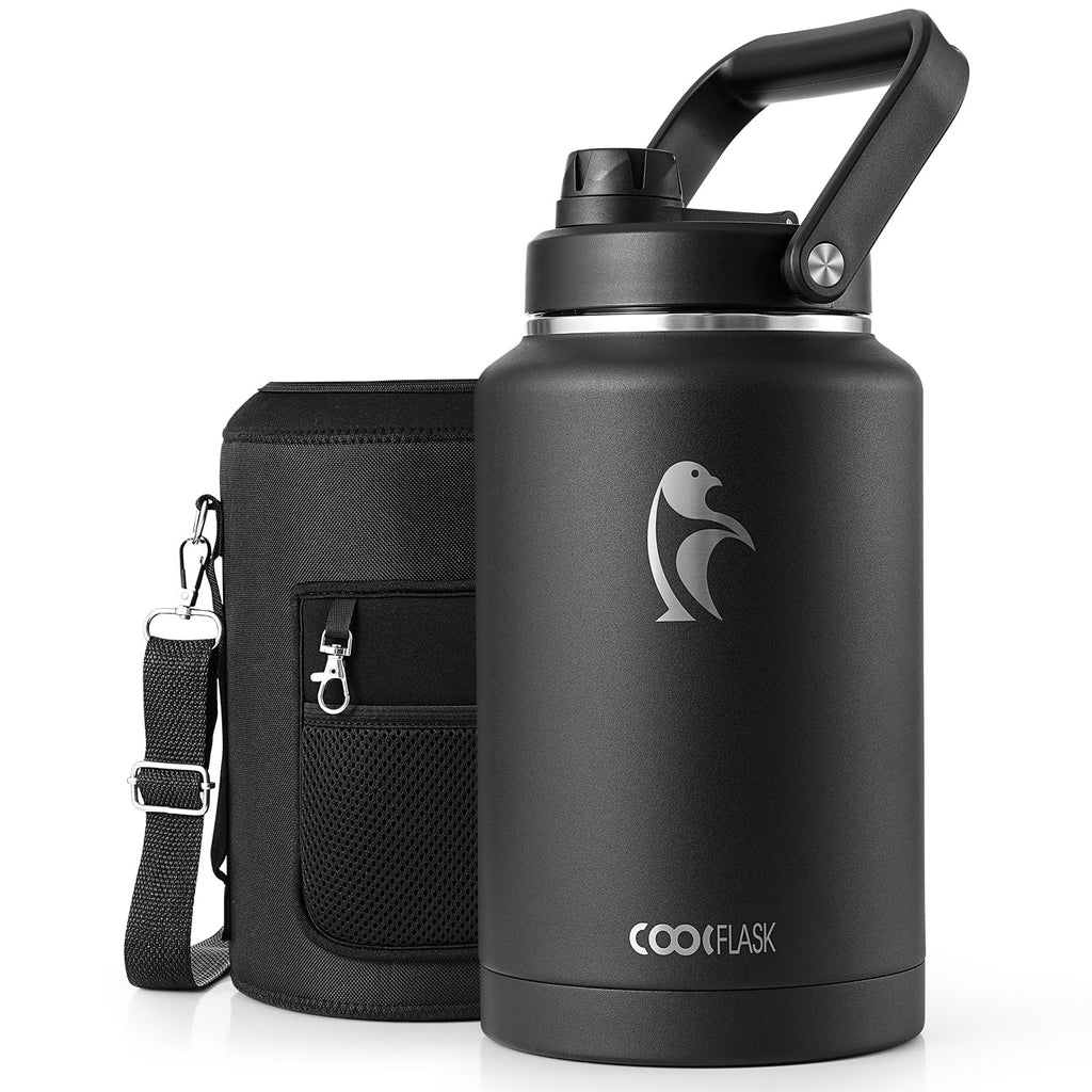 Coolflask Titan 2 Gallon Water Bottle Insulated with Large Spout Lid