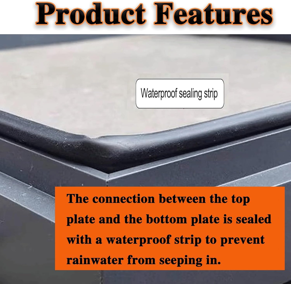 21x24in Black Attic Skylight Roof Hatch, 53.3x61cm Galvanized Steel Access Door, Customizable Size Waterproof Roof Hatch Cover with Gas Shock Strut & Handle, for Home Industrial