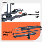 CRAVOT CyberRack E2 Hitch 2 E-Bike Rack with Ramp,200 lbs Capacity