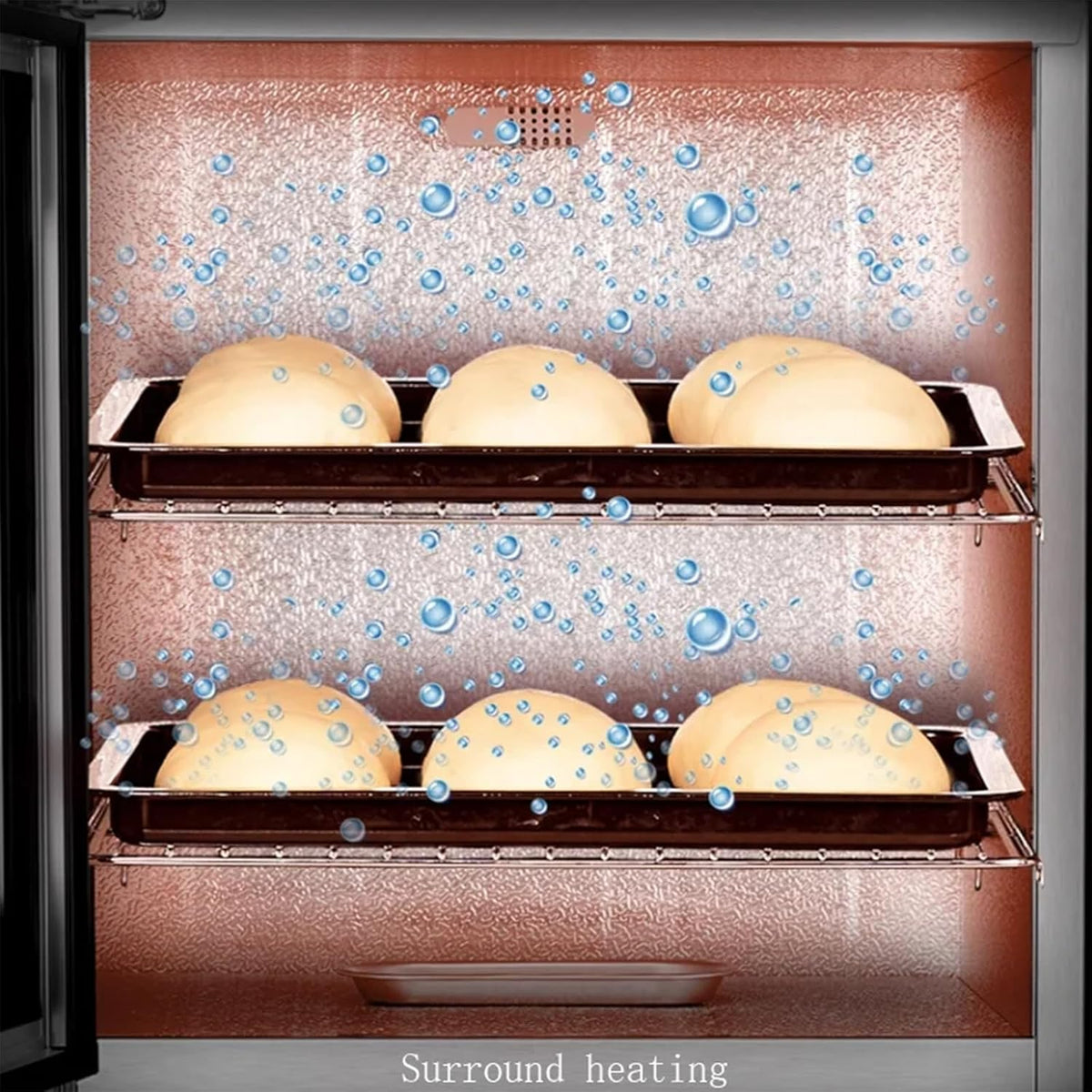 40L Electric Dough Proofer Machine, Kitchen Dough Yogurt Bread Fermentation Machine, with Humidity and Temperature Control, High Efficiency Household