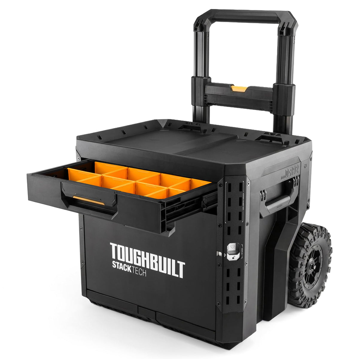 ToughBuilt StackTech 2 Drawer Rolling Locking Tool Box, 240 lb Capacity