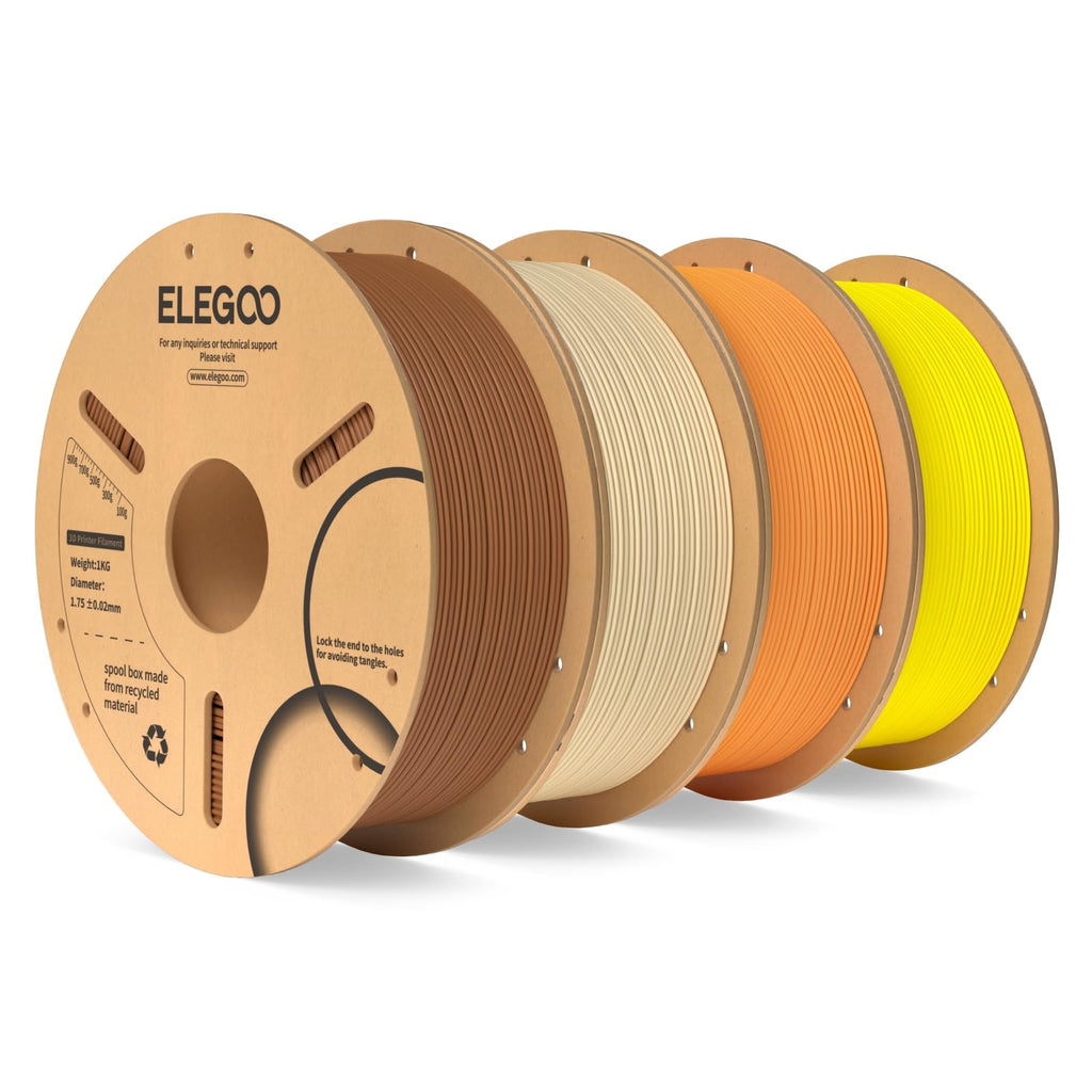 ELEGOO PLA 3D Printer Filament 1.75mm Bundle Multicolors 10KG