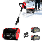 Battery Powered Snow Shovel Portable Snow Blower 6.0AH-Red