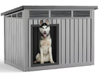VIXZEN Dog House Outdoor & Indoor, Medium Size, Gray