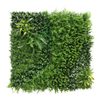 ECOOPTS 20"x20" Faux Ivy Privacy Fence Screen Artificial Boxwood Panels Topiary Hedge Plants for Indoor Outdoor Decoration, #3 Mixed Leaves, 29 Packs