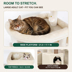 Globlazer Large Cat Tree for Large Adult Cats, Tall Sturdy Cat Tower, S80