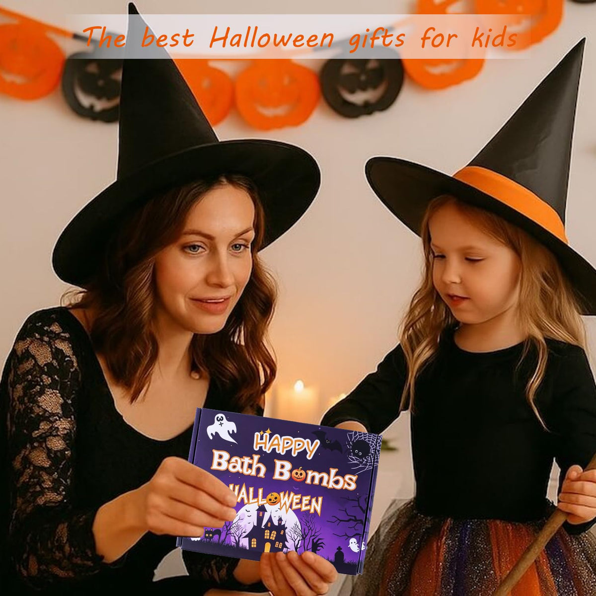 Halloween Bath Bombs for Kids with Surprise Inside 20 Pack Bath Bombs with Fruity Scents, Relaxing Aromas, Ideal Gift for boy Girls